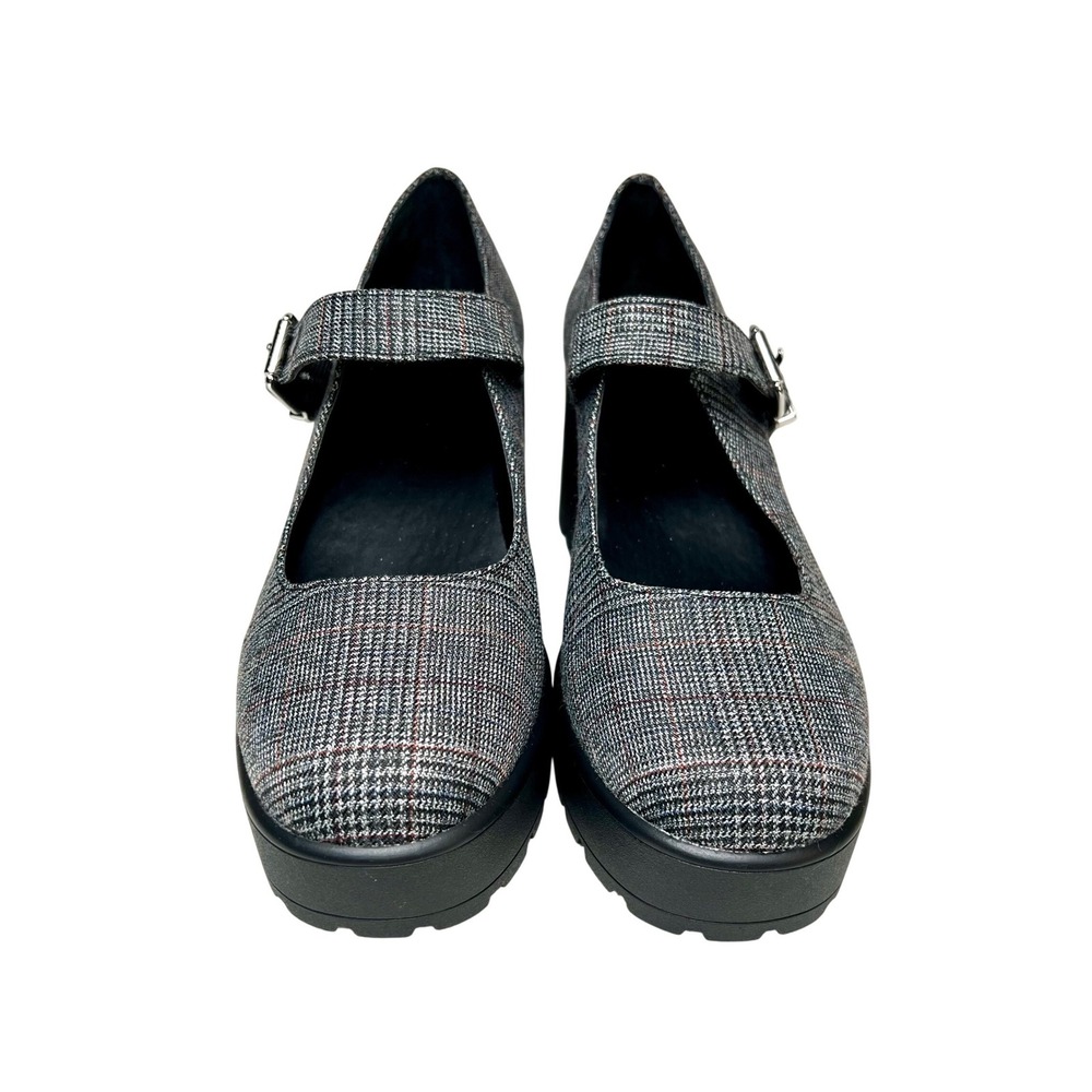 GB Gianni Bini This-Love Glen Plaid Lugged Platform Mary Janes Size 9.5 - Picture 2 of 8